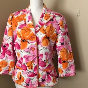 CHADWICK’S FLORAL BLAZER EUC